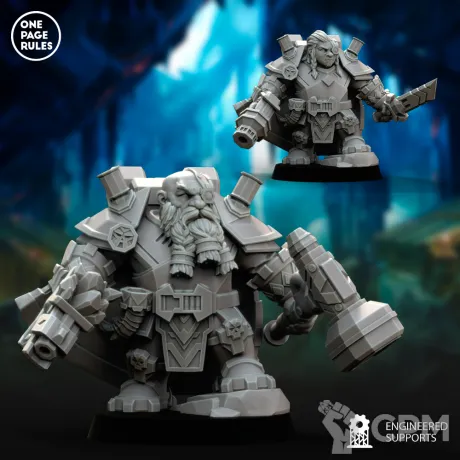 Описание картинки Dwarf Guild - Champion OPR/Kahl от Laboratory of Chaos по цене 250руб | Свободный Рынок Миниатюр - СРМ
