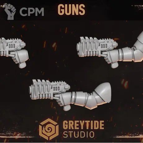 Описание картинки Plasma Pistol pack Legion of the Damned (Cursed company 2) от Dr. Printicus по цене 150руб | Свободный Рынок Миниатюр - СРМ