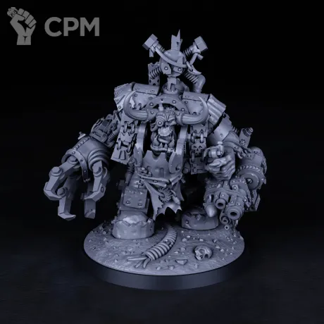Описание картинки Миниатюра Орк Варбосс Кишкодав, Warboss от Brother Ork по цене 1 045руб | Свободный Рынок Миниатюр - СРМ