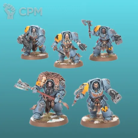 Описание картинки Wolf Guard Terminators (Космические Волки) от Гусь-Печатный по цене 100руб | Свободный Рынок Миниатюр - СРМ