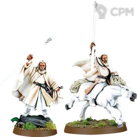 Описание картинки Gandalf the White Foot and Mounted от  по цене 750руб | Свободный Рынок Миниатюр - СРМ