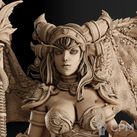 Описание картинки Dragon Queen Alexstrasza Фигурка (World of Warcraft) от GAS3TXD  по цене 4 200руб | Свободный Рынок Миниатюр - СРМ