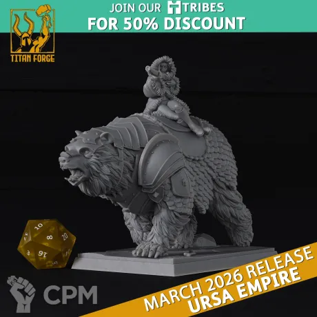 Описание картинки Kislev/ Hero on Bear II от Barduck Miniatures по цене 987руб | Свободный Рынок Миниатюр - СРМ