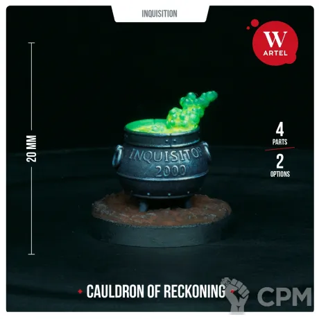 Описание картинки Миниатюра Cauldron of Reckoning от Артель W по цене 390руб | Свободный Рынок Миниатюр - СРМ