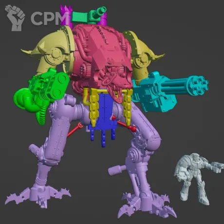 Описание картинки Chaos Armiger V2 от Mystery sHack по цене 1 500руб | Свободный Рынок Миниатюр - СРМ