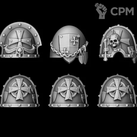 Описание картинки наплечники Temple от Bazilevs по цене 497руб | Свободный Рынок Миниатюр - СРМ