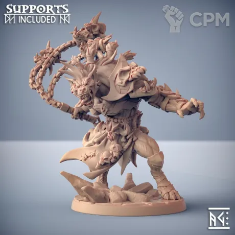 Описание картинки Гнолл Вожак (Gnoll Leader) от Gabrigame_Print по цене 350руб | Свободный Рынок Миниатюр - СРМ