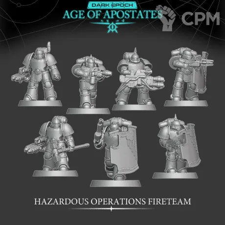 Описание картинки Hazardous Operation Fireteam от PocketSized Prints по цене 1 500руб | Свободный Рынок Миниатюр - СРМ