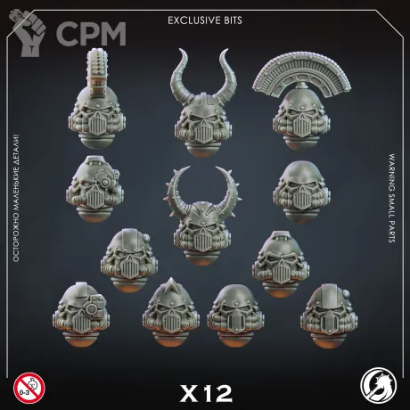 Описание картинки Iron Heads #2 от GreyStorm по цене 600руб | Свободный Рынок Миниатюр - СРМ