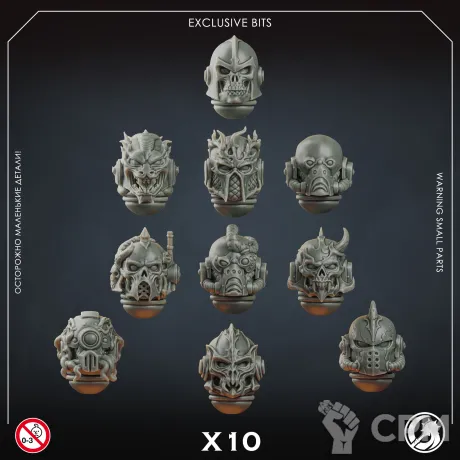 Описание картинки Alpha Heads от GreyStorm по цене 600руб | Свободный Рынок Миниатюр - СРМ
