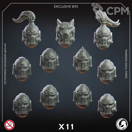 Описание картинки Wolves Heads от GreyStorm по цене 500руб | Свободный Рынок Миниатюр - СРМ