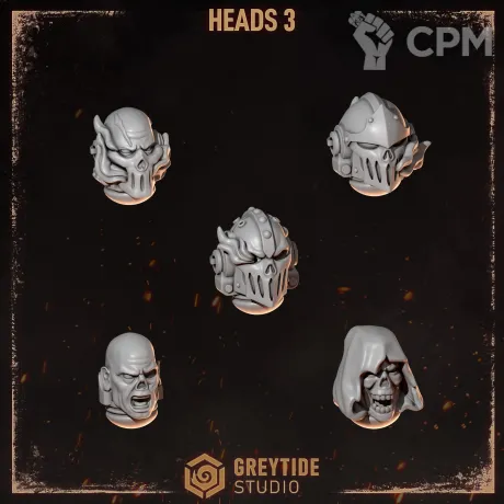 Описание картинки Heads 3 Legion of the Damned от Dr. Printicus по цене 150руб | Свободный Рынок Миниатюр - СРМ