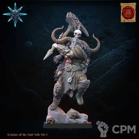 Описание картинки Heavy Weapon Barbarian Chief от PocketSized Prints по цене 300руб | Свободный Рынок Миниатюр - СРМ