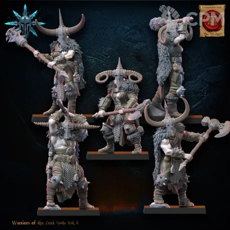 Описание картинки Heavy Weapon Barbarian Regiment x10 от PocketSized Prints по цене 1 700руб | Свободный Рынок Миниатюр - СРМ