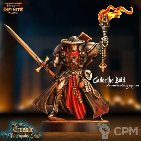 Описание картинки Cadoc the Bold Adventuring Squire от 3Д-Печка по цене 350руб | Свободный Рынок Миниатюр - СРМ