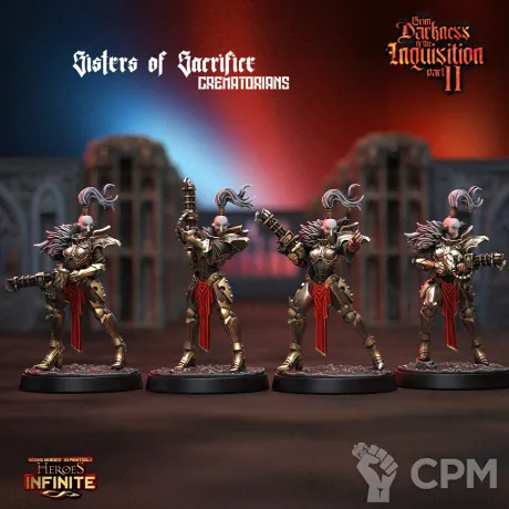 Описание картинки Crematorians Sisters of Sacrifice от 3Д-Печка по цене 800руб | Свободный Рынок Миниатюр - СРМ