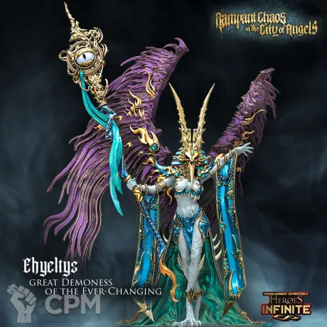 Описание картинки Ehyeltys Great Demoness of the Ever Changing от 3Д-Печка по цене 1 500руб | Свободный Рынок Миниатюр - СРМ