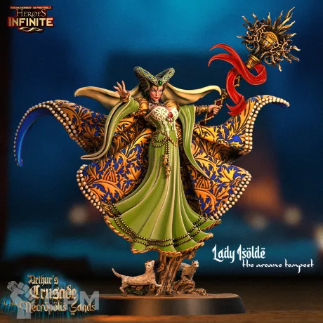 Описание картинки Isolde the Arcane Tempest от 3Д-Печка по цене 250руб | Свободный Рынок Миниатюр - СРМ