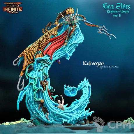 Описание картинки Kalmegon Riptide Avatar от 3Д-Печка по цене 1 700руб | Свободный Рынок Миниатюр - СРМ