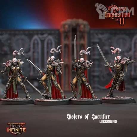 Описание картинки Laceratrix  Sister  of  Sacrifice от 3Д-Печка по цене 800руб | Свободный Рынок Миниатюр - СРМ