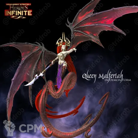 Описание картинки Malferiah_Demon_Form от 3Д-Печка по цене 2 000руб | Свободный Рынок Миниатюр - СРМ