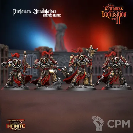 Описание картинки Pretorian Annihilators Sacred Guard от 3Д-Печка по цене 1 000руб | Свободный Рынок Миниатюр - СРМ