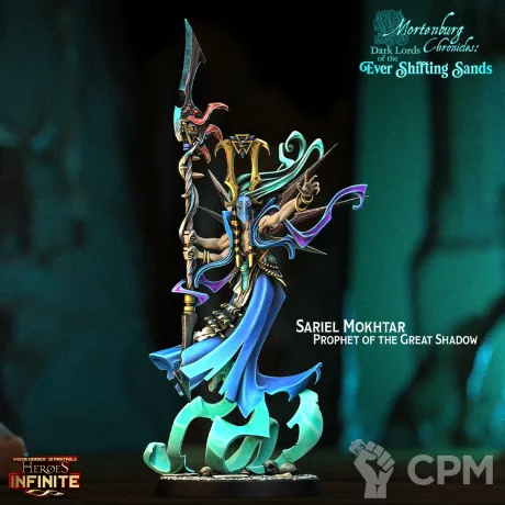 Описание картинки Sariel Mokhtar Prophet of the Great Shadow от 3Д-Печка по цене 700руб | Свободный Рынок Миниатюр - СРМ