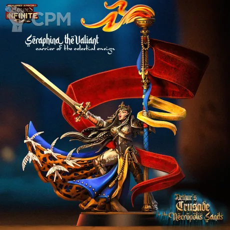 Описание картинки Seraphina the Valiant Carrier of the Celestial Ensign от 3Д-Печка по цене 400руб | Свободный Рынок Миниатюр - СРМ