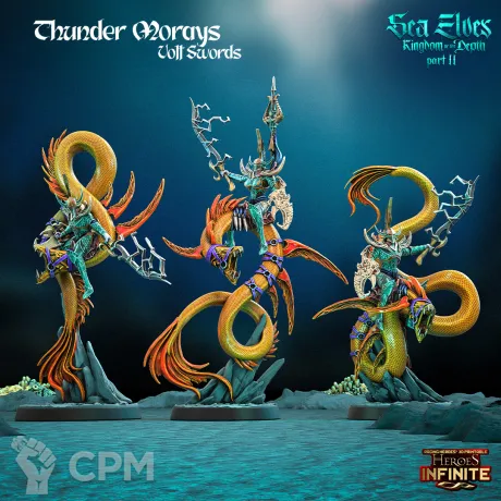 Описание картинки Thunder Morays Volt Swords от 3Д-Печка по цене 1 500руб | Свободный Рынок Миниатюр - СРМ