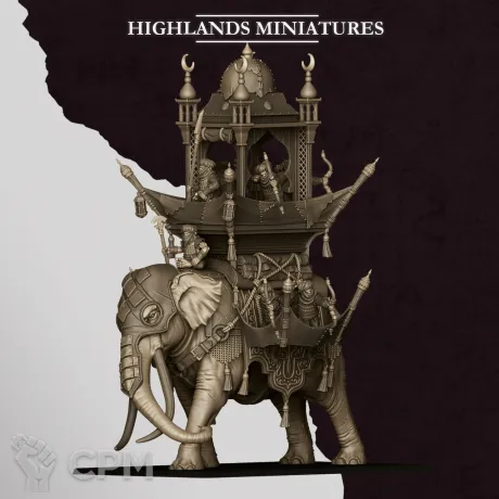 Описание картинки HOBGOBLIN WAR ELEPHANT от Wardog Workshop по цене 5 000руб | Свободный Рынок Миниатюр - СРМ