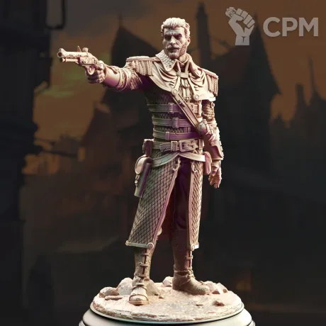 Описание картинки Лортрен. Человек-Изобретатель Стрелок от Gabrigame_Print по цене 280руб | Свободный Рынок Миниатюр - СРМ