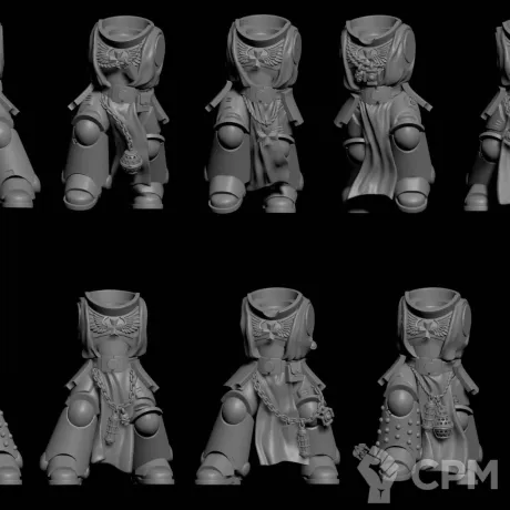 Описание картинки Bodies Primaris Black Templars от 3Д-Печка по цене 120руб | Свободный Рынок Миниатюр - СРМ