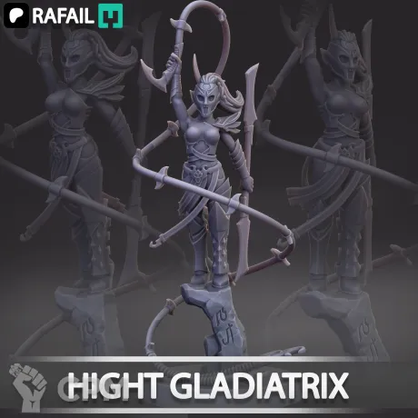 Описание картинки High Gladiatrix от Naggaroth Night по цене 600руб | Свободный Рынок Миниатюр - СРМ