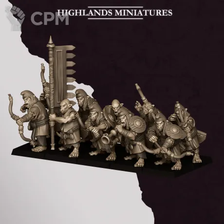 Описание картинки Hobgoblin Archers от Manufactorum76 по цене 1 200руб | Свободный Рынок Миниатюр - СРМ