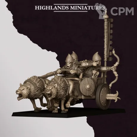 Описание картинки Hobgoblin Chariot от Manufactorum76 по цене 1 000руб | Свободный Рынок Миниатюр - СРМ
