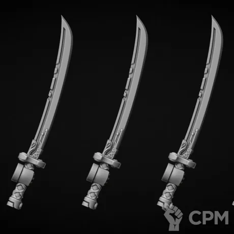 Описание картинки оружие тип Katana (правая рука) от Bazilevs по цене 497руб | Свободный Рынок Миниатюр - СРМ