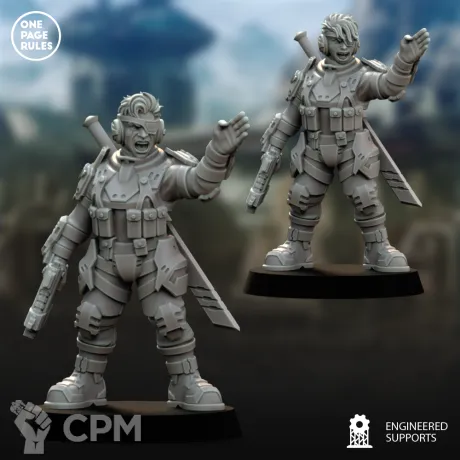 Описание картинки Sly Marbo/Human Defence Force - Drill Sergeant OPR от Laboratory of Chaos по цене 50руб | Свободный Рынок Миниатюр - СРМ