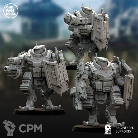 Описание картинки Bullgryn/Ogryn/Human Defence Force - OGREs OPR от Laboratory of Chaos по цене 360руб | Свободный Рынок Миниатюр - СРМ