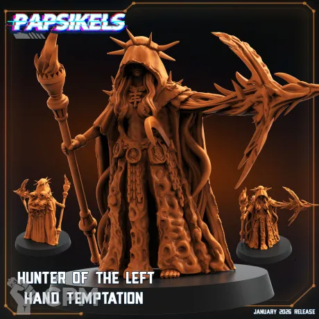 Описание картинки HUNTER OF THE LEFT HAND TEMPTATION от Manufactorum76 по цене 200руб | Свободный Рынок Миниатюр - СРМ