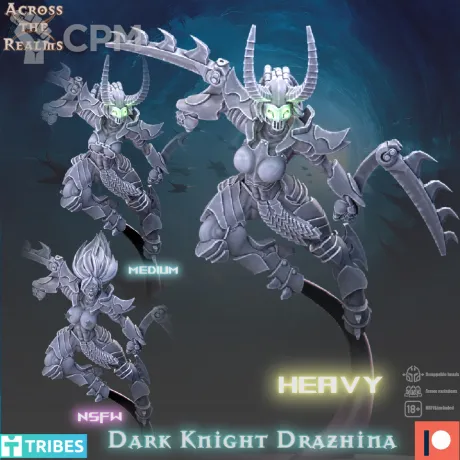 Описание картинки Dark Knight Drahzina от Manufactorum76 по цене 175руб | Свободный Рынок Миниатюр - СРМ