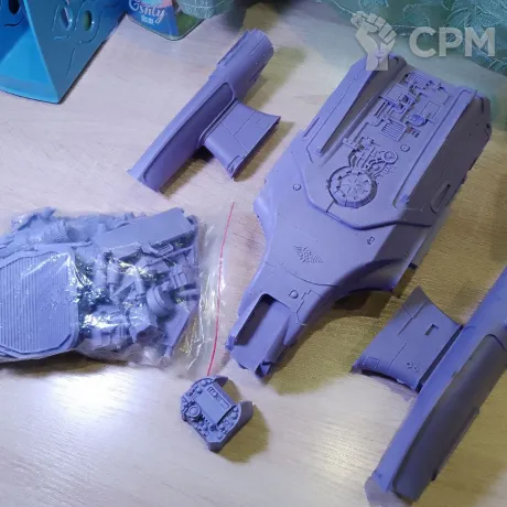 Описание картинки Legio Custodes Orion Assault Dropship (FW) от Magnito по цене 9 000руб | Свободный Рынок Миниатюр - СРМ