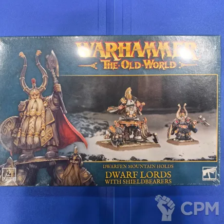 Описание картинки TOW: Dwarfen Mountain Holds Dwarf Lords with Shieldbearers от Akella по цене 5 200руб | Свободный Рынок Миниатюр - СРМ