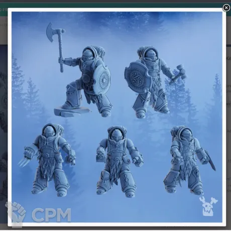 Описание картинки Wolf Guard Terminators / Terminator Squad от MrMetalHorror по цене 950руб | Свободный Рынок Миниатюр - СРМ