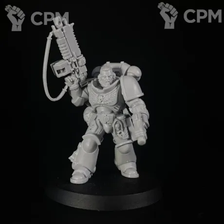 Описание картинки Primaris Lieutenant with auto bolt rifle от KoofWorkshop по цене 840руб | Свободный Рынок Миниатюр - СРМ