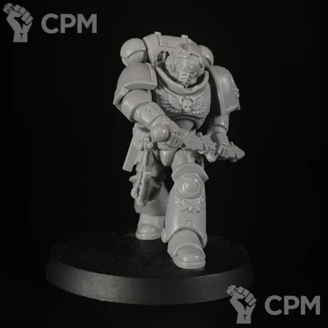 Описание картинки Ultramarines primaris lieutenant Celsius от KoofWorkshop по цене 1 050руб | Свободный Рынок Миниатюр - СРМ