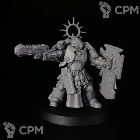 Описание картинки Primaris Bladeguard Lieutenant от KoofWorkshop по цене 1 050руб | Свободный Рынок Миниатюр - СРМ