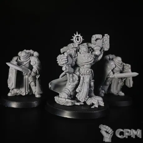Описание картинки Marneus Calgar with Victrix Honour Guard от KoofWorkshop по цене 1 855руб | Свободный Рынок Миниатюр - СРМ