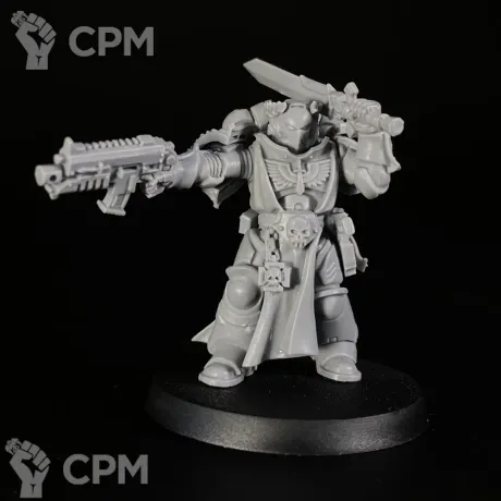 Описание картинки Dark Angels lieutenant conversion от KoofWorkshop по цене 1 260руб | Свободный Рынок Миниатюр - СРМ