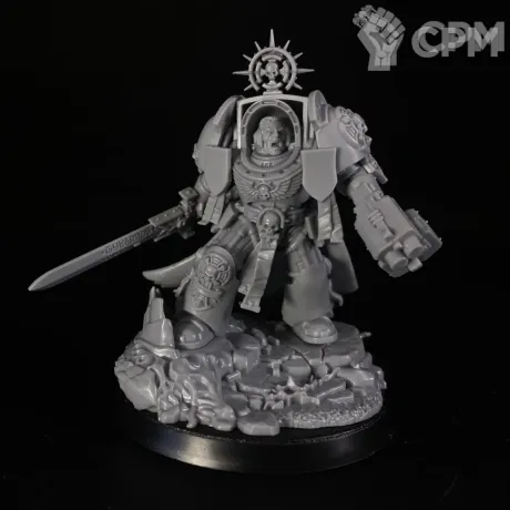 Описание картинки Captain in Terminator Armour от KoofWorkshop по цене 1 050руб | Свободный Рынок Миниатюр - СРМ