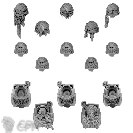 Описание картинки SPACE WOLVES TERMINATOR CONVERSION SET от TPC по цене 790руб | Свободный Рынок Миниатюр - СРМ